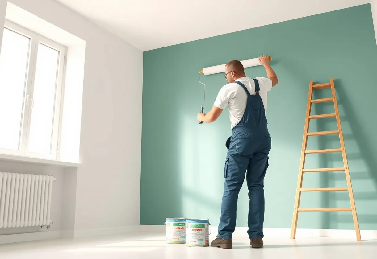 Peintre Nevers 58000 en intervention sur un chantier